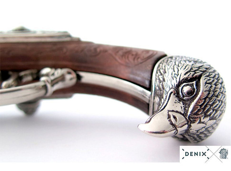 Пистолет кремневый 4-ствольный (Франция, XVIII в.)