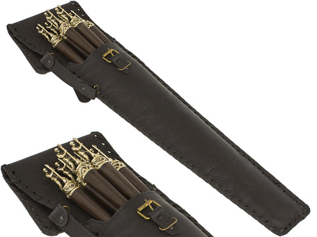 Шампуры "Нефтянники" (6 шт.) в колчане (VIP)