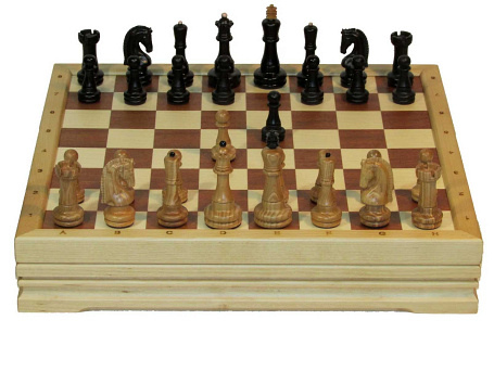 Шахматы классические малые утяжеленные (высота короля 7см.)