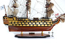 Модель парусного корабля "Три иерарха", 75 см