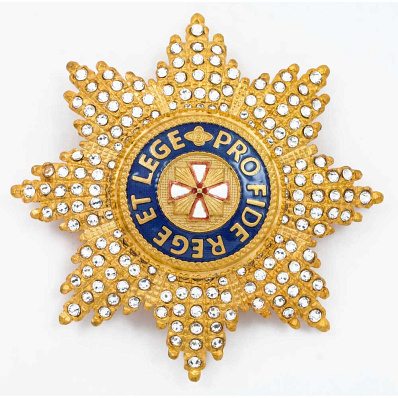 Звезда ордена Белого Орла с кристаллами Swarovski