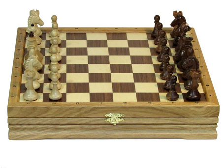 Шахматы классические малые утяжеленные (высота короля 7см.)