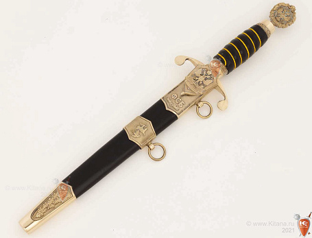 Кортик ФСБ наградной в футляре (с персональной гравировкой)