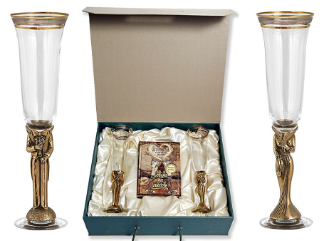 Набор из 2-х бокалов для шампанского "Свадебный"