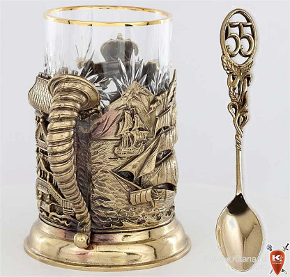 Набор для чая "С юбилеем! 55 лет"
