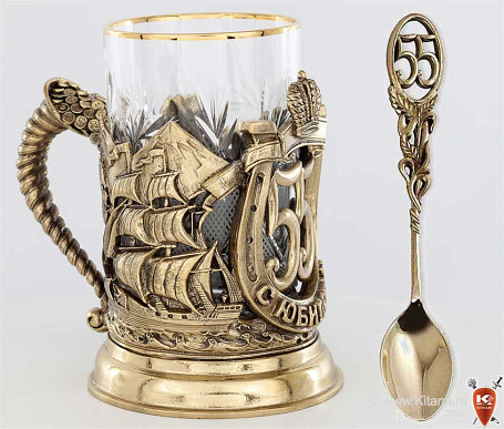 Набор для чая "С юбилеем! 55 лет"