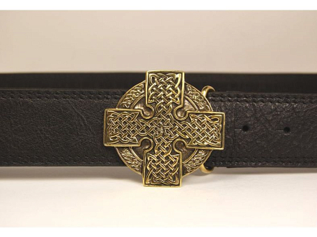 Ремень с молитвой, пряжка "Кельтский крест"