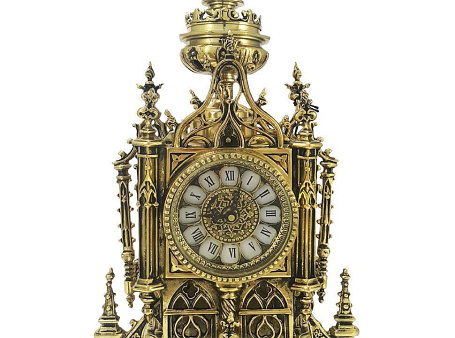 Часы каминные "Нотр Дам", золото