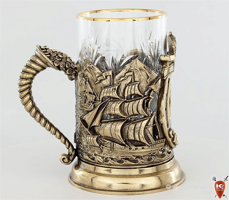 Подстаканник "С юбилеем! 50 лет" в футляре