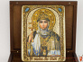 Подарочная икона "Святая Равноапостольная княгиня Ольга" на мореном дубе