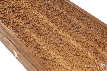 Нарды резные из массива дуба, 58х63см.