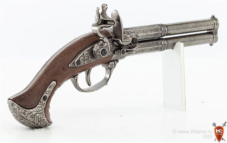 Пистоль 2-х ствольный (Франция, XVIII в.)