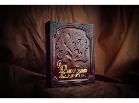 Родословная книга в кожаной обложке