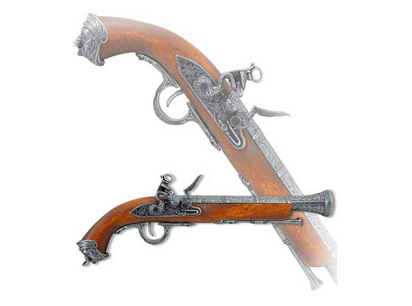 Пистоль итальянский, 18 век, хром