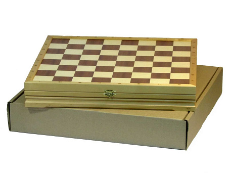 Набор Шахматы+Шашки стандартные (высота короля 10,4см.)