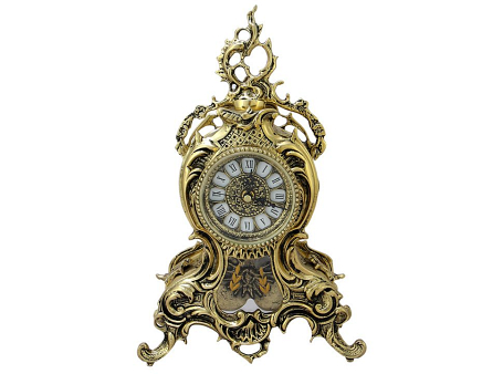 Часы каминные с маятником "Ласу", золото