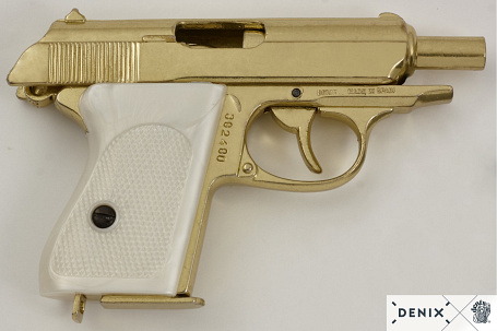 Пистолет Вальтер наградной с "золочением" (макет, ММГ)