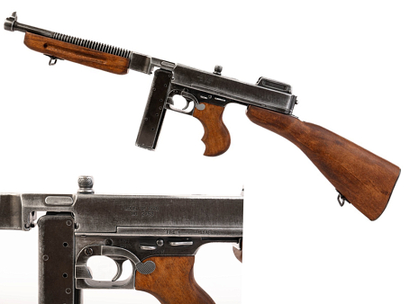 Автомат Томпсона M1A1 состаренный, армия США (макет, ММГ)